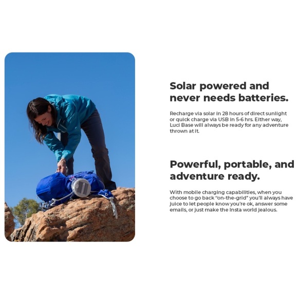 MPOWERD Luci Base: All-in-One Solar Inflatable Light + Phone Charger - Picture 10 of 13